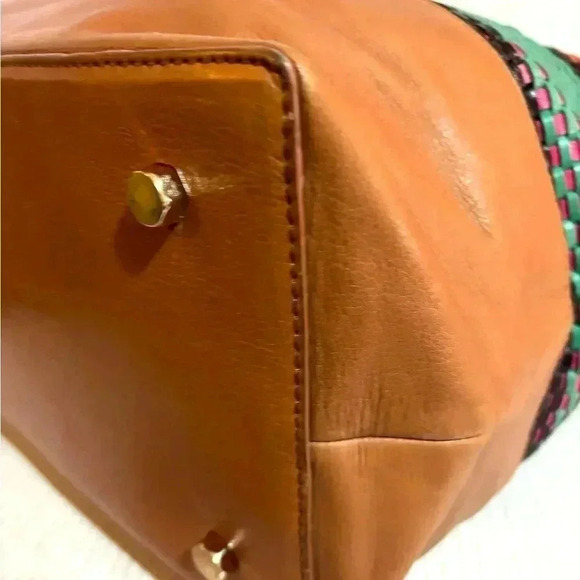 Rebecca  minkoff toki multi colored bold tote handbag - Picture 7 of 11